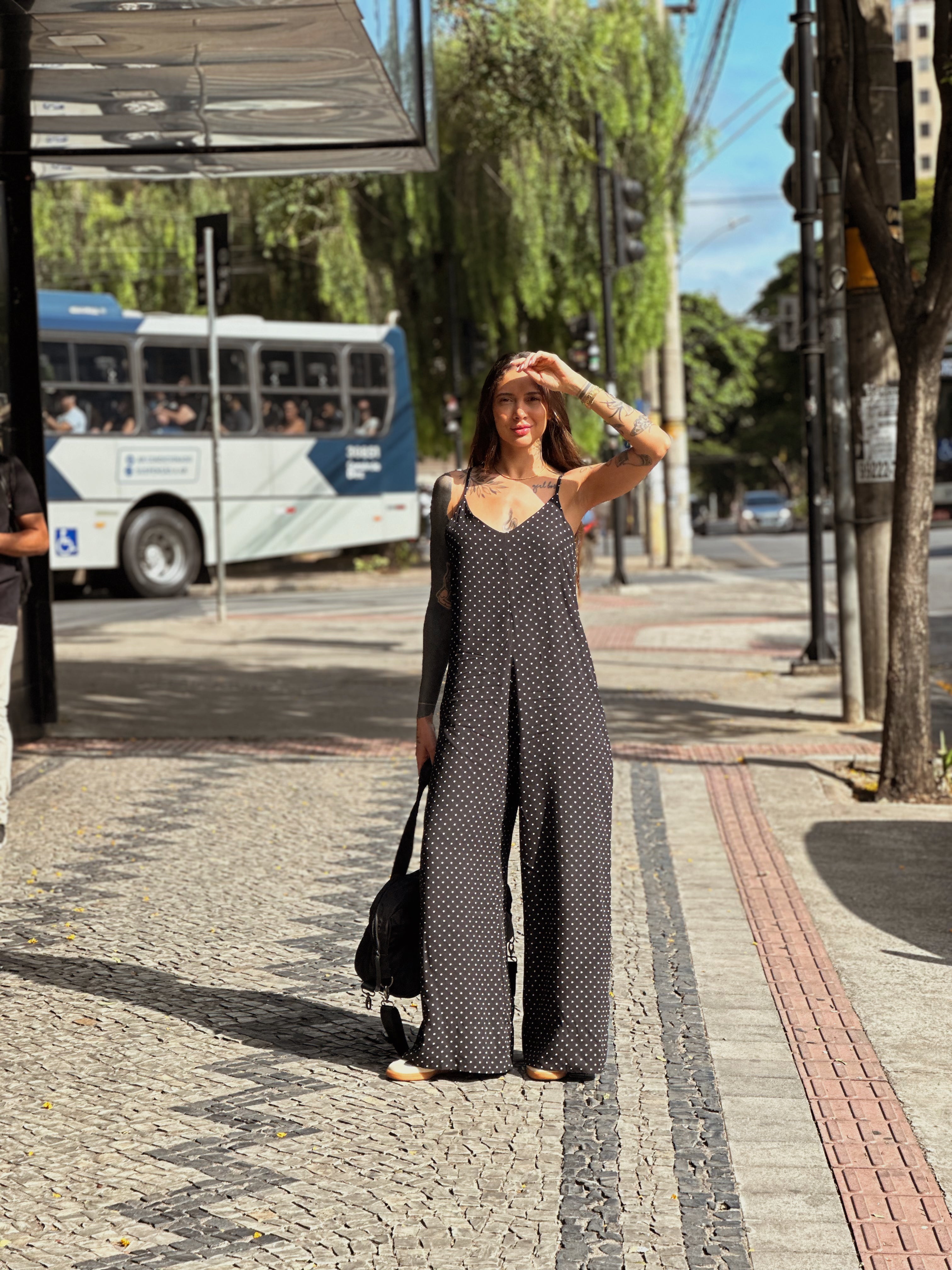 Macacão Basic Bali com Bolso- Póa