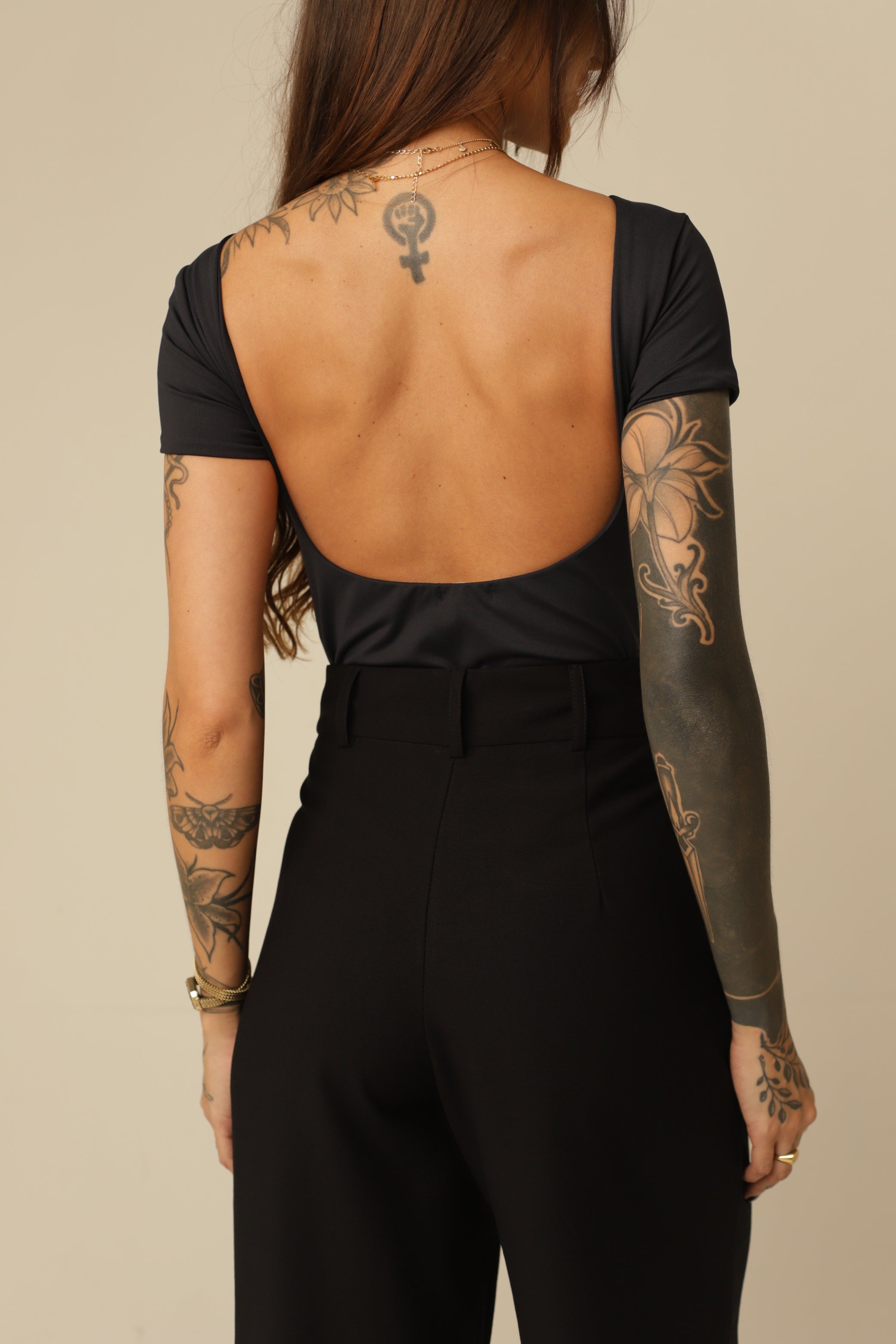 Calça Pantalona Alfaiataria Olga - Cós Botão