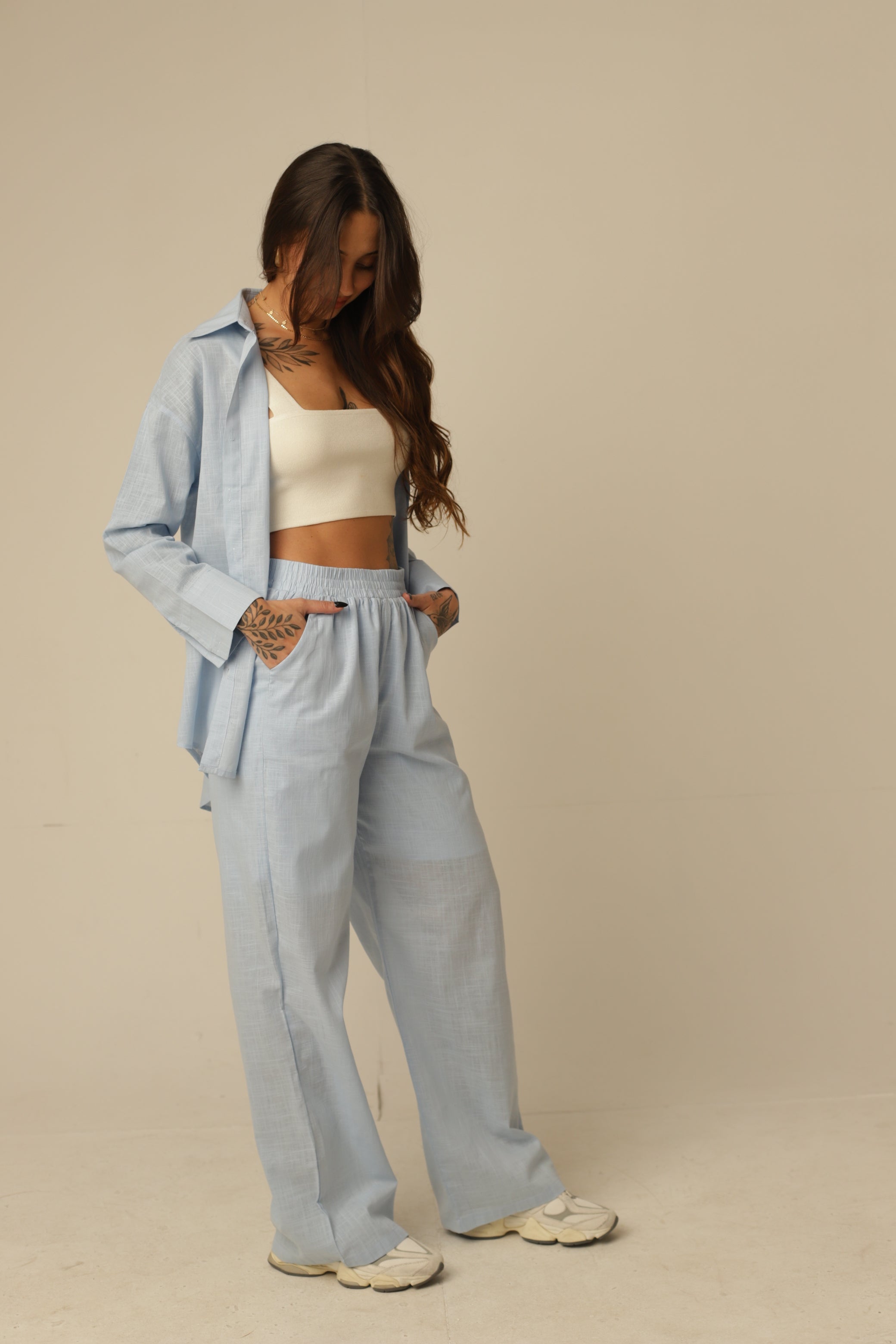 Conjunto Camisa + Calça em Algodão Brooklyn