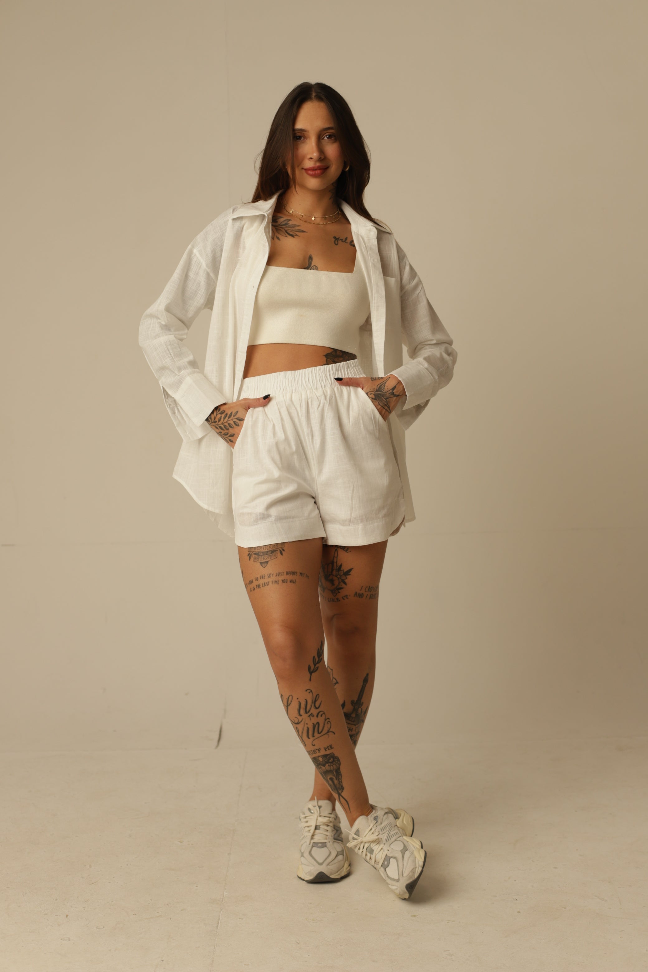 Conjunto Malta - Camisa + Short em Algodão