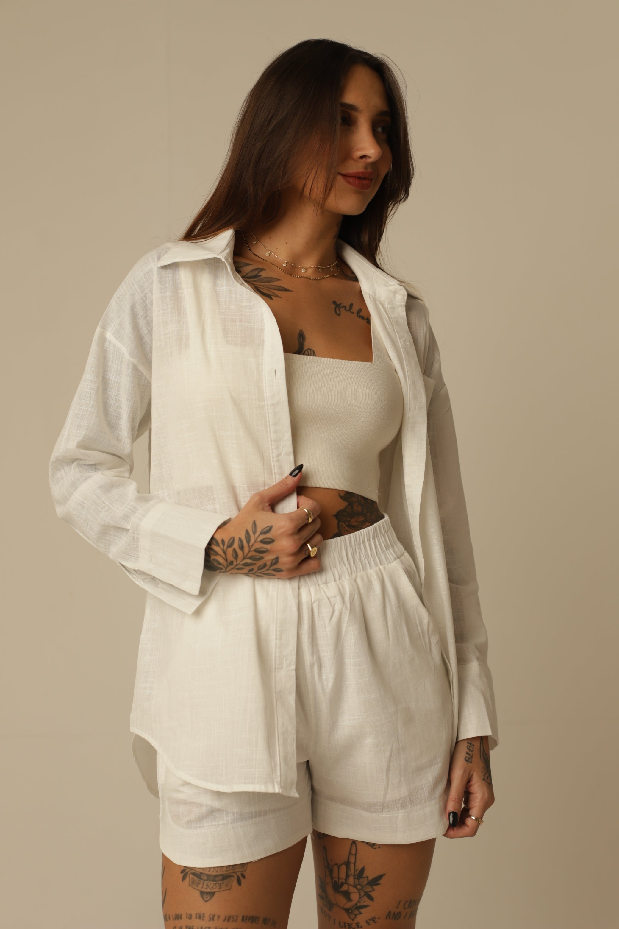 Conjunto Malta - Camisa + Short em Algodão