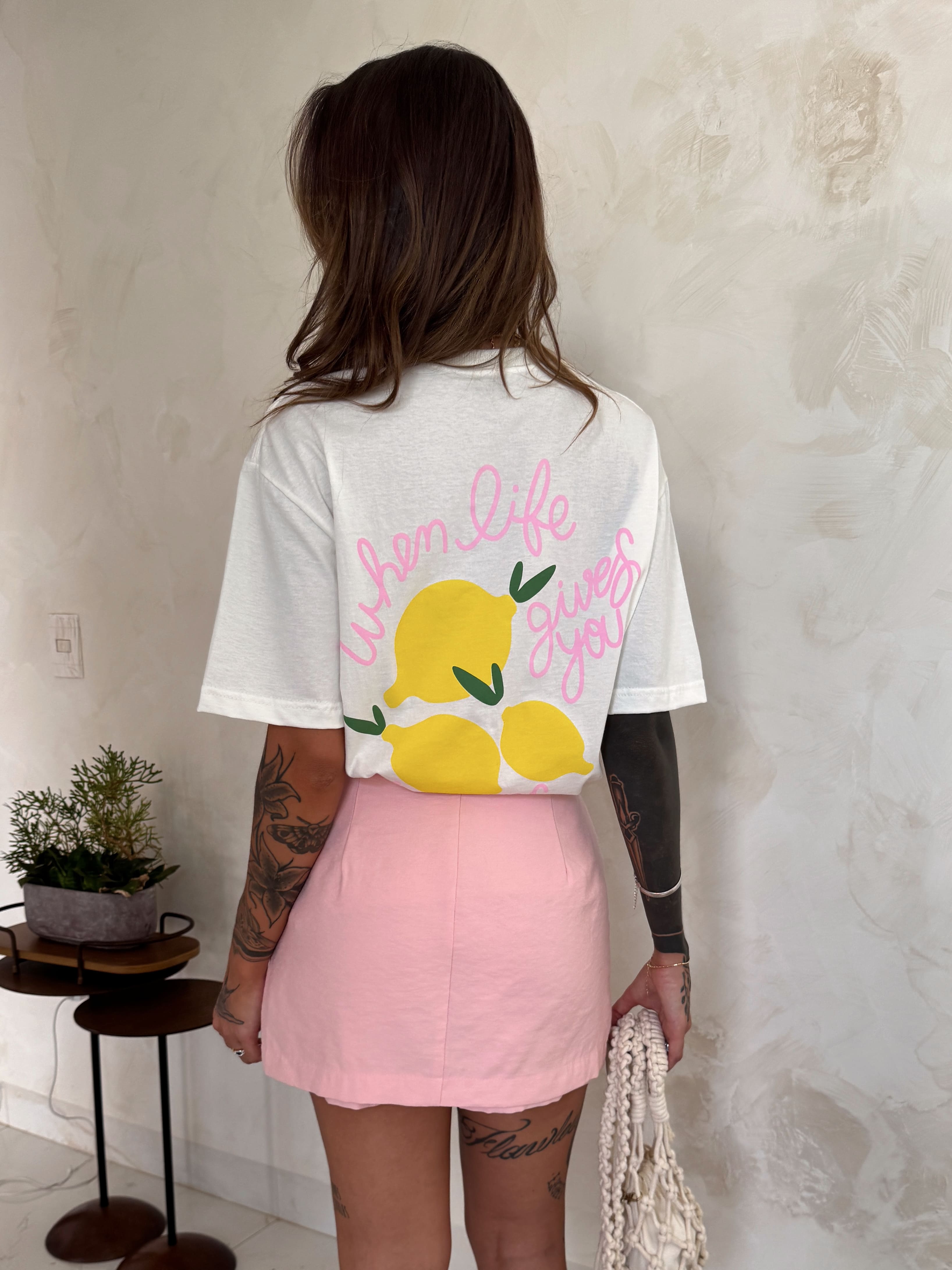 T-Shirt Over Estampada Lemonade