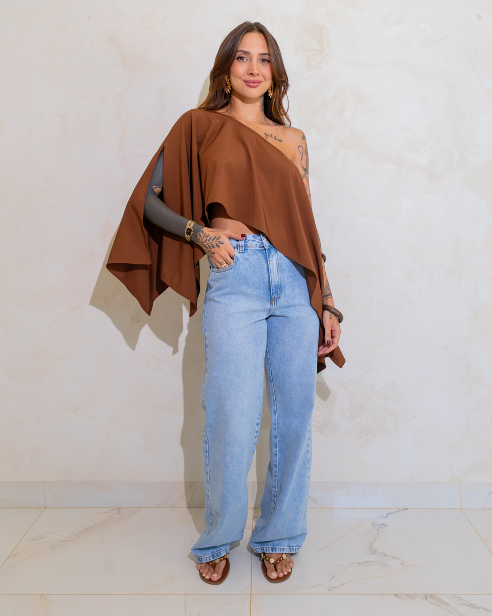 Calça Wide Leg Vintage