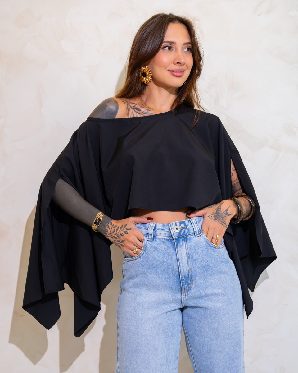 Blusa Capa Zoe - 3 em 1