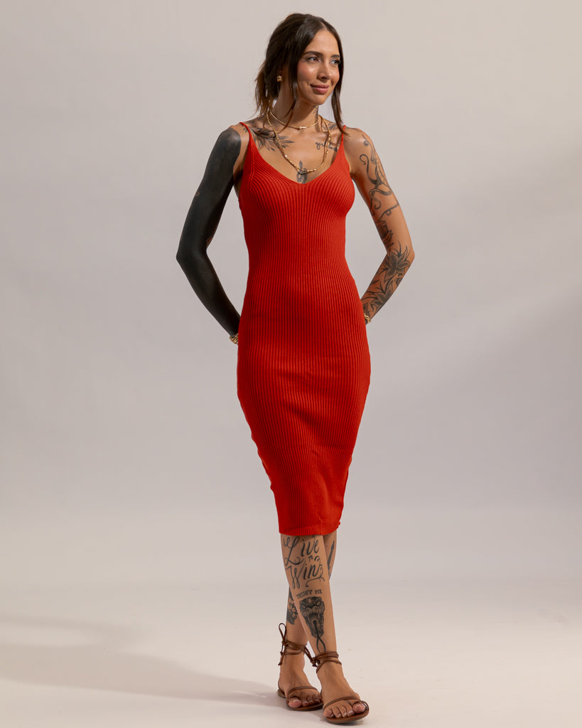 Vestido Midi Tricot Vicenza