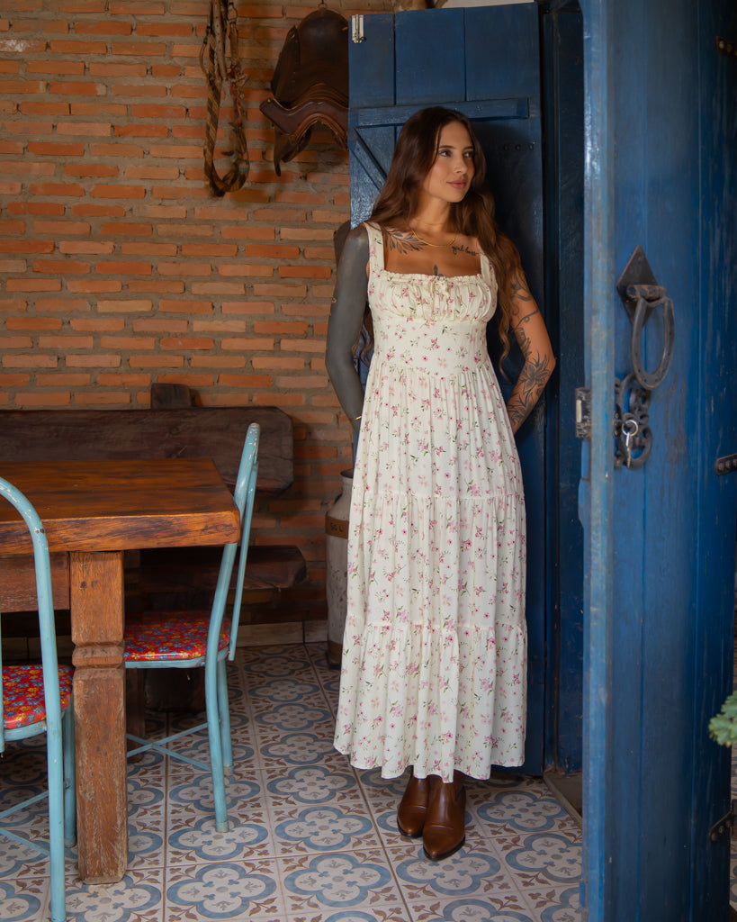 Vestido Liberty Camponesa