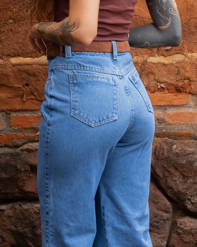 Calça Jeans Wide Leg Serena