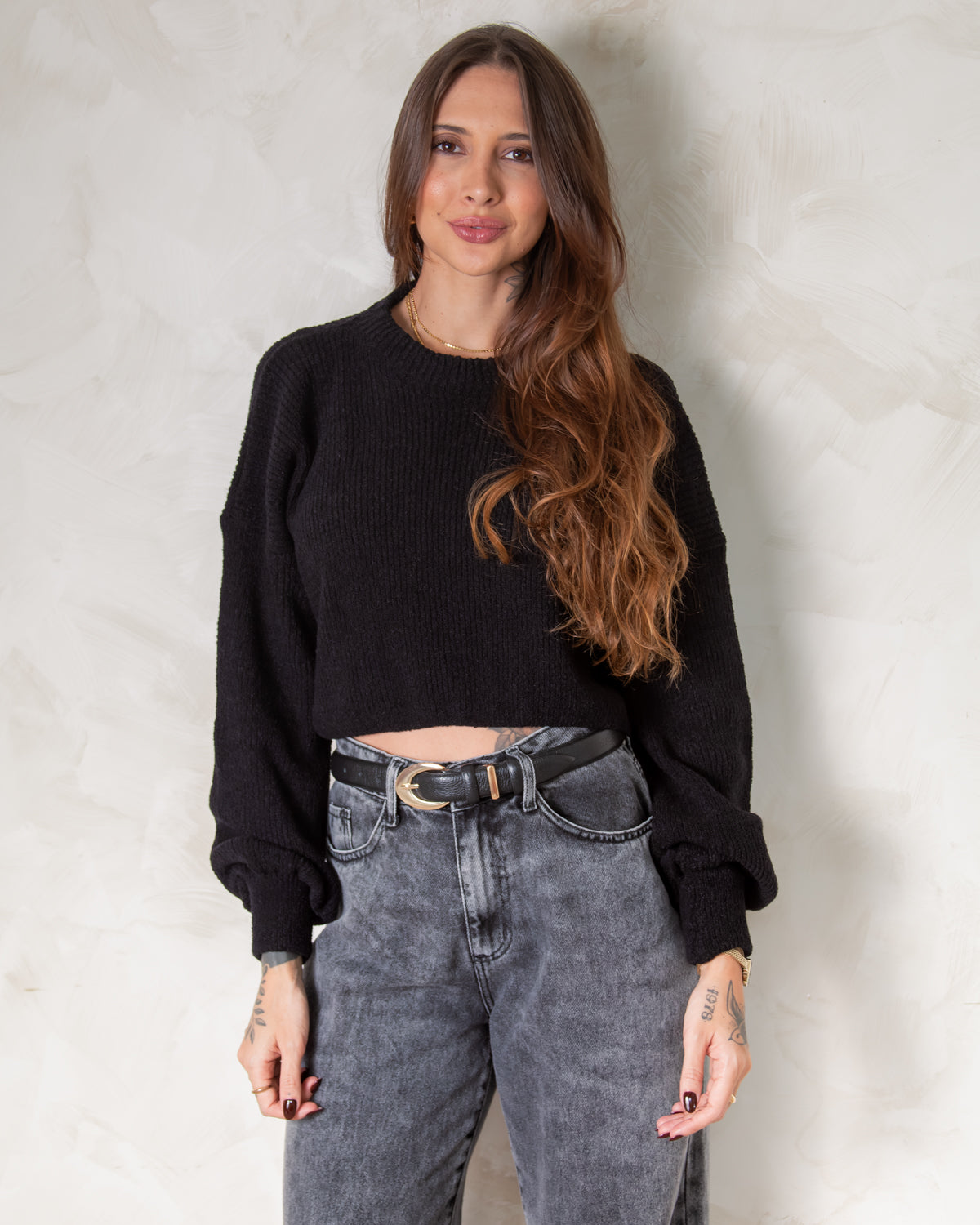 Cropped Tricot Mousse