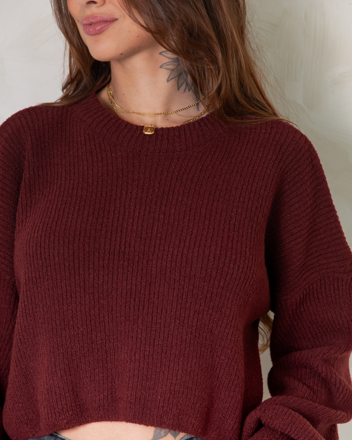 Cropped Tricot Mousse