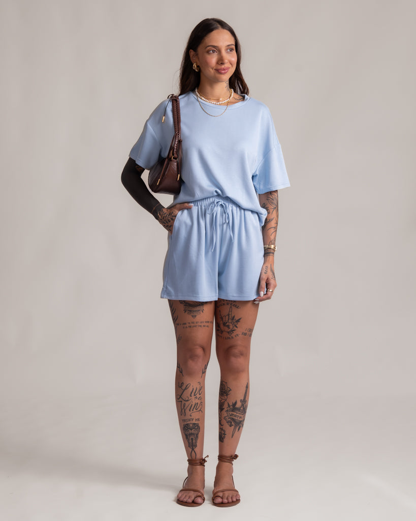 Conjunto Short + Blusa - Malha Premium Solenne