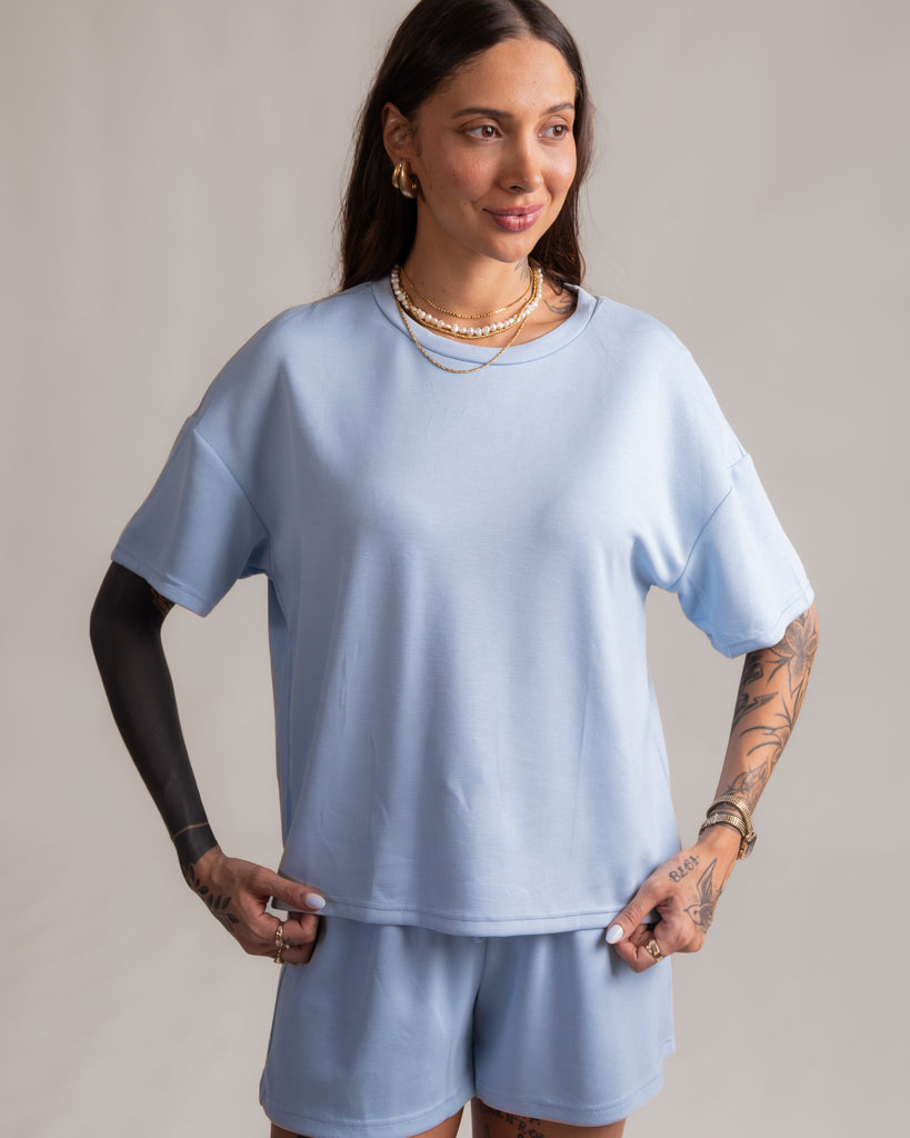 Conjunto Short + Blusa - Malha Premium Solenne