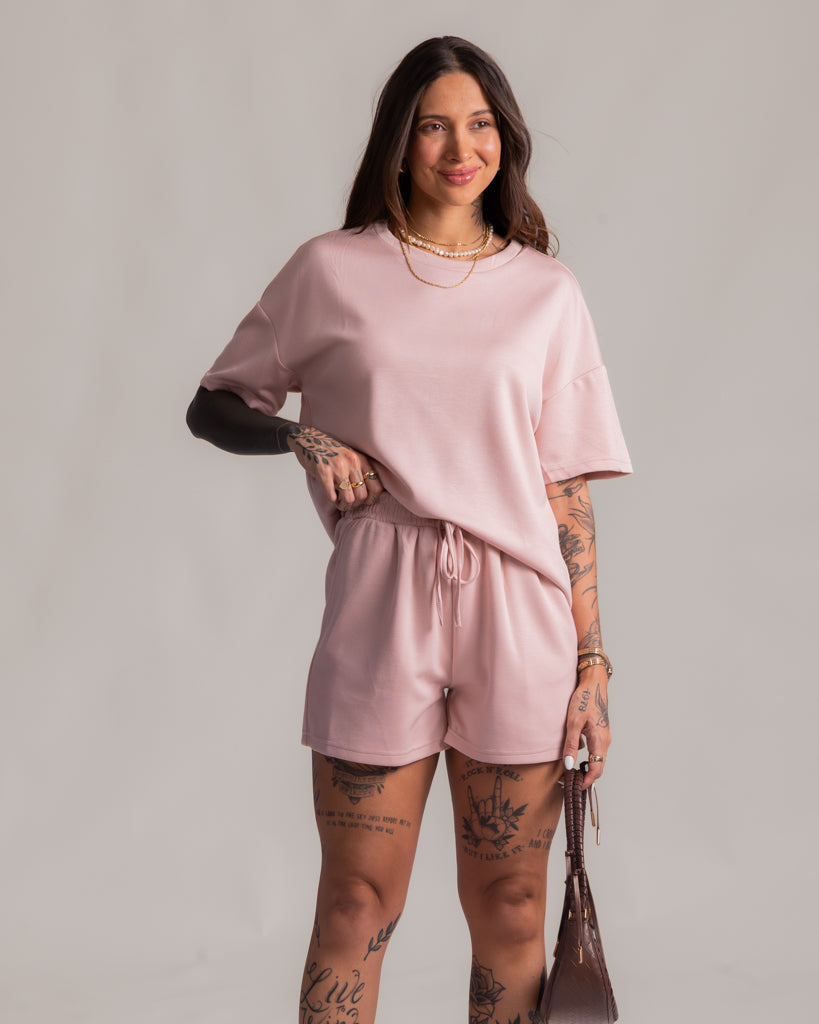 Conjunto Short + Blusa - Malha Premium Solenne