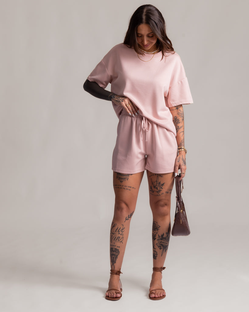 Conjunto Short + Blusa - Malha Premium Solenne