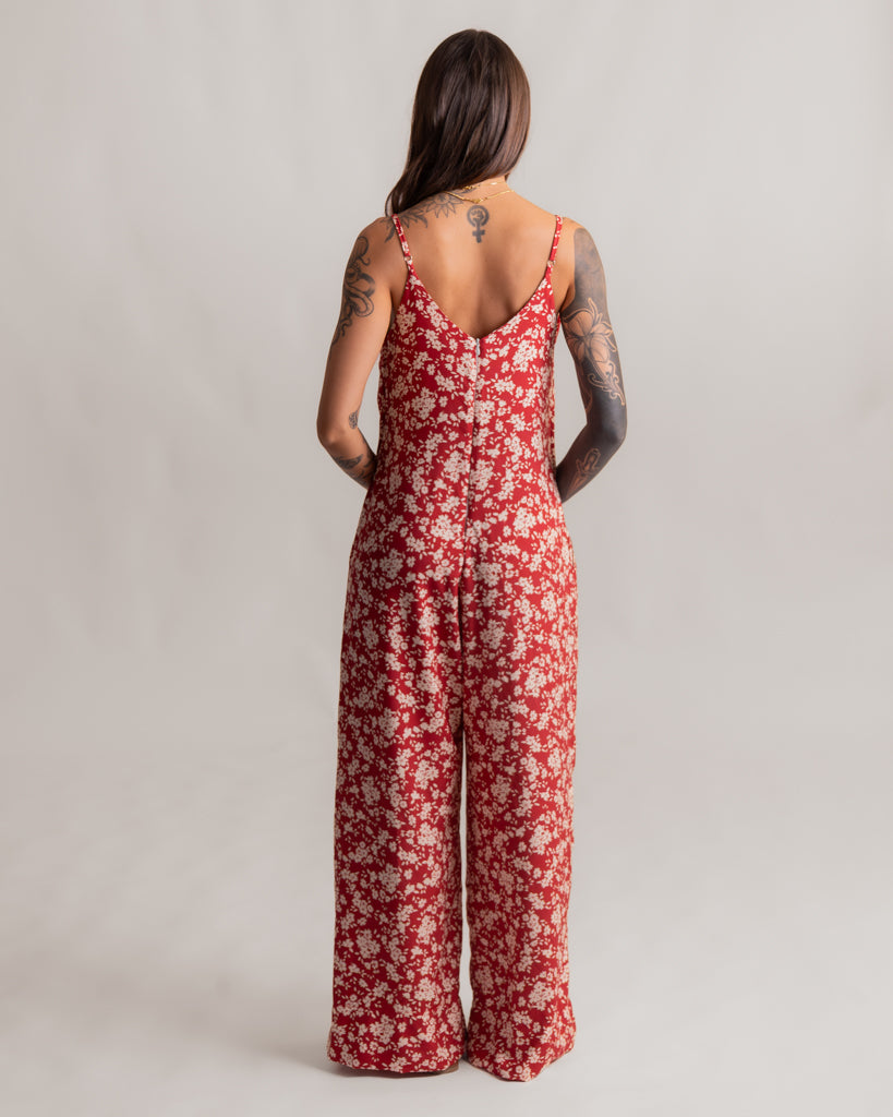 Macacão Basic Bali com Bolso- Floral Liberty