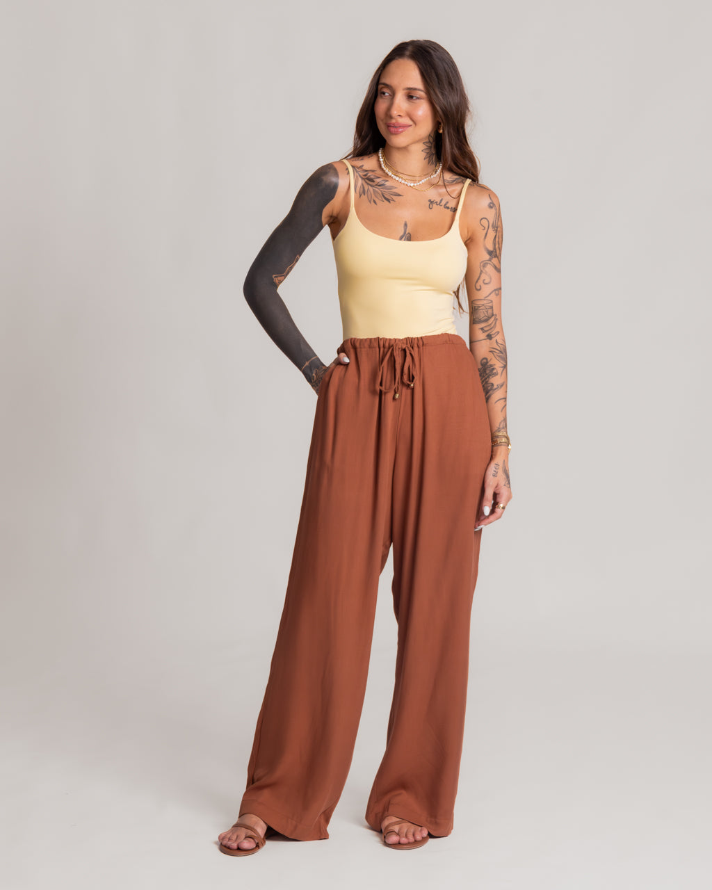 {PRÉ VENDA} Calça Amarração Cordinha Nina