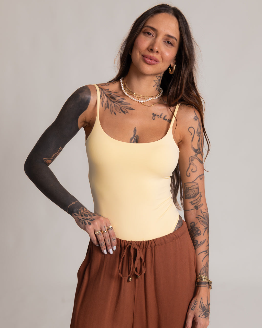 Body Maiô Alcinha Decote Costas