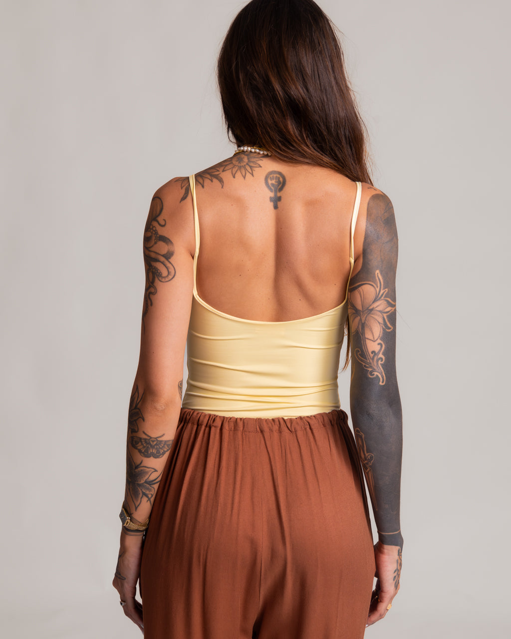 Body Maiô Alcinha Decote Costas