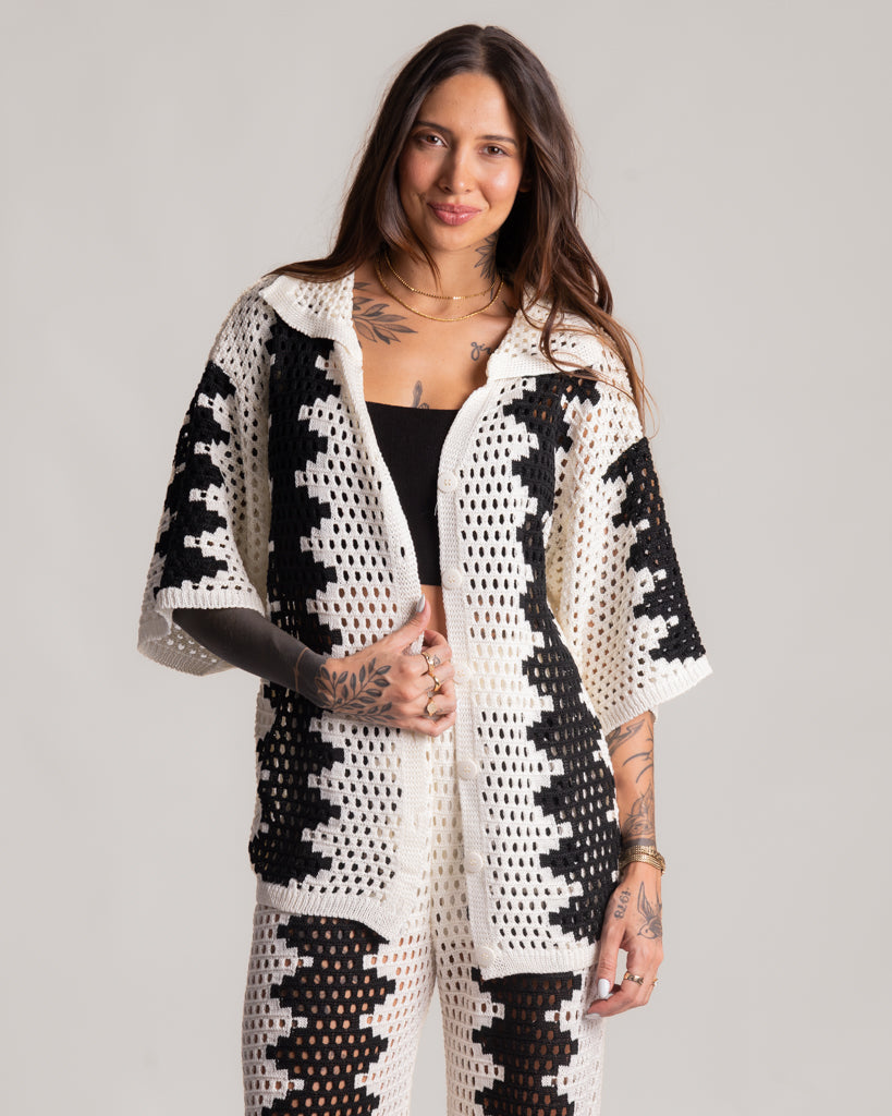 Conjunto Calça + Camisa em Tricot Noronha