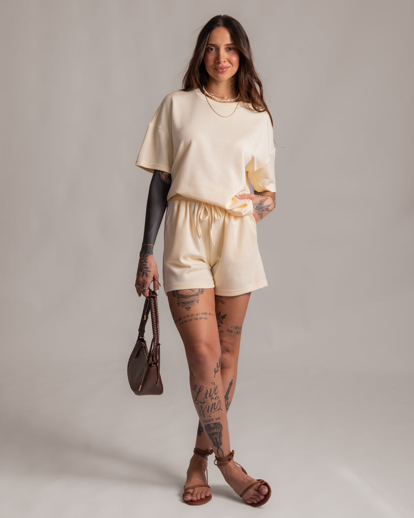 Conjunto Short + Blusa - Malha Premium Solenne