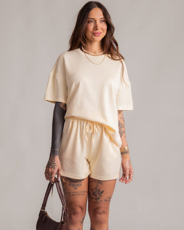 Conjunto Short + Blusa - Malha Premium Solenne