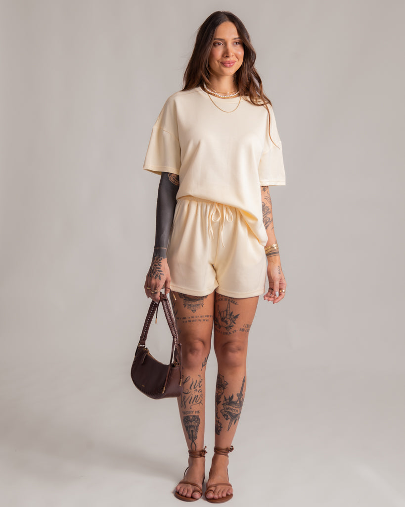 Conjunto Short + Blusa - Malha Premium Solenne