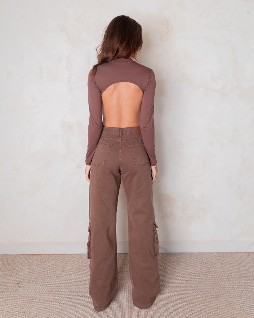 Calça Cargo Brick em Sarja