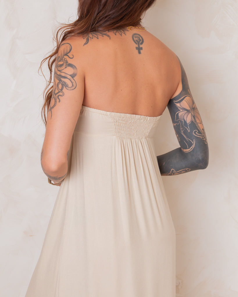Vestido Longuete Brisa - Amarração Busto 2 em 1