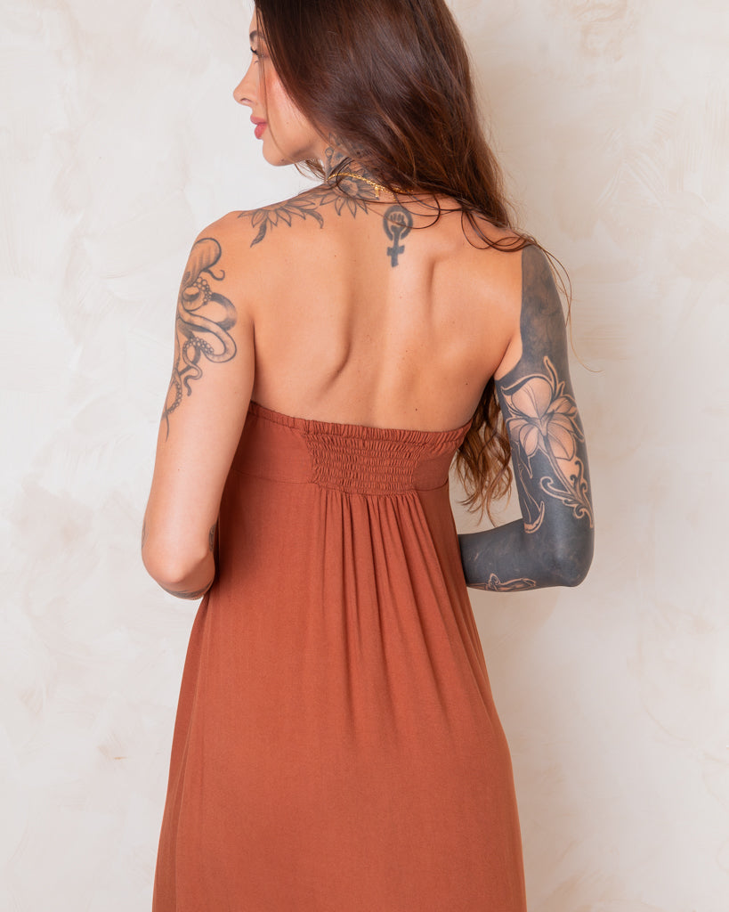 Vestido Longuete Brisa - Amarração Busto 2 em 1
