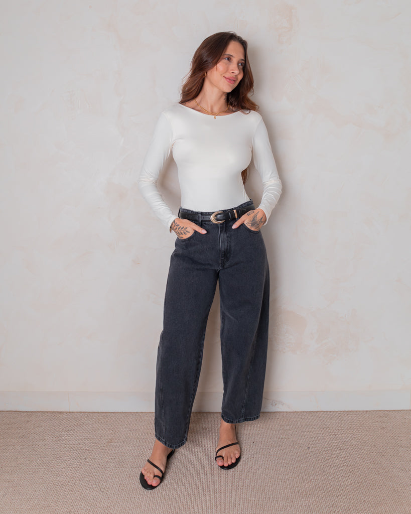 Body Poliamida Essenza- Decote Costas