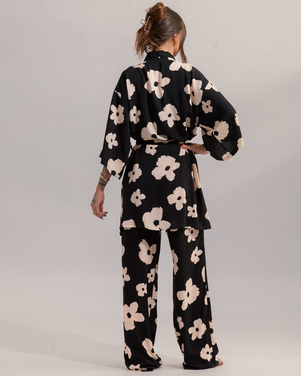 Calça Pantalona Estampa Maxi Floral