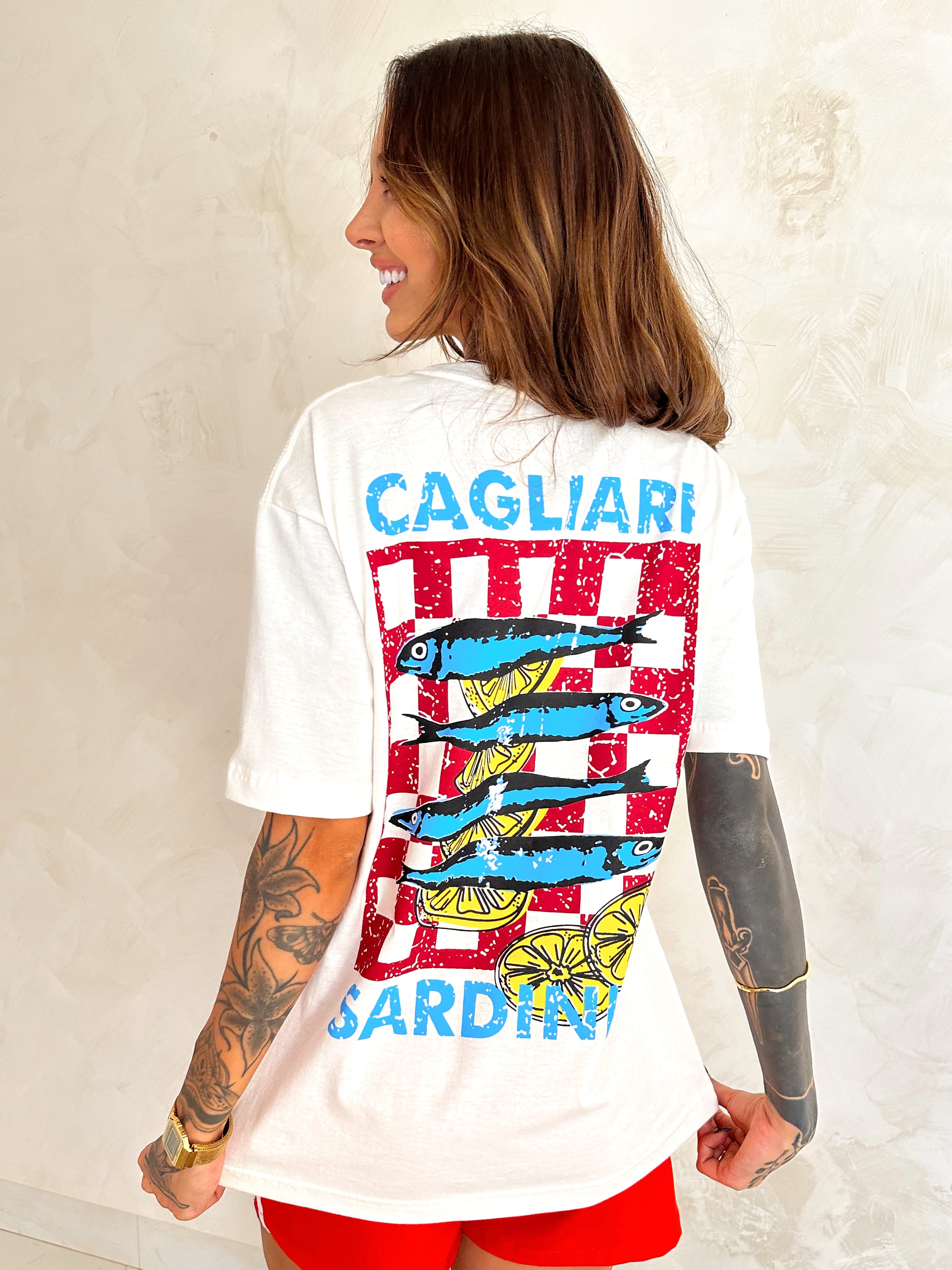 T-Shirt Over Cagliari - Sardinia