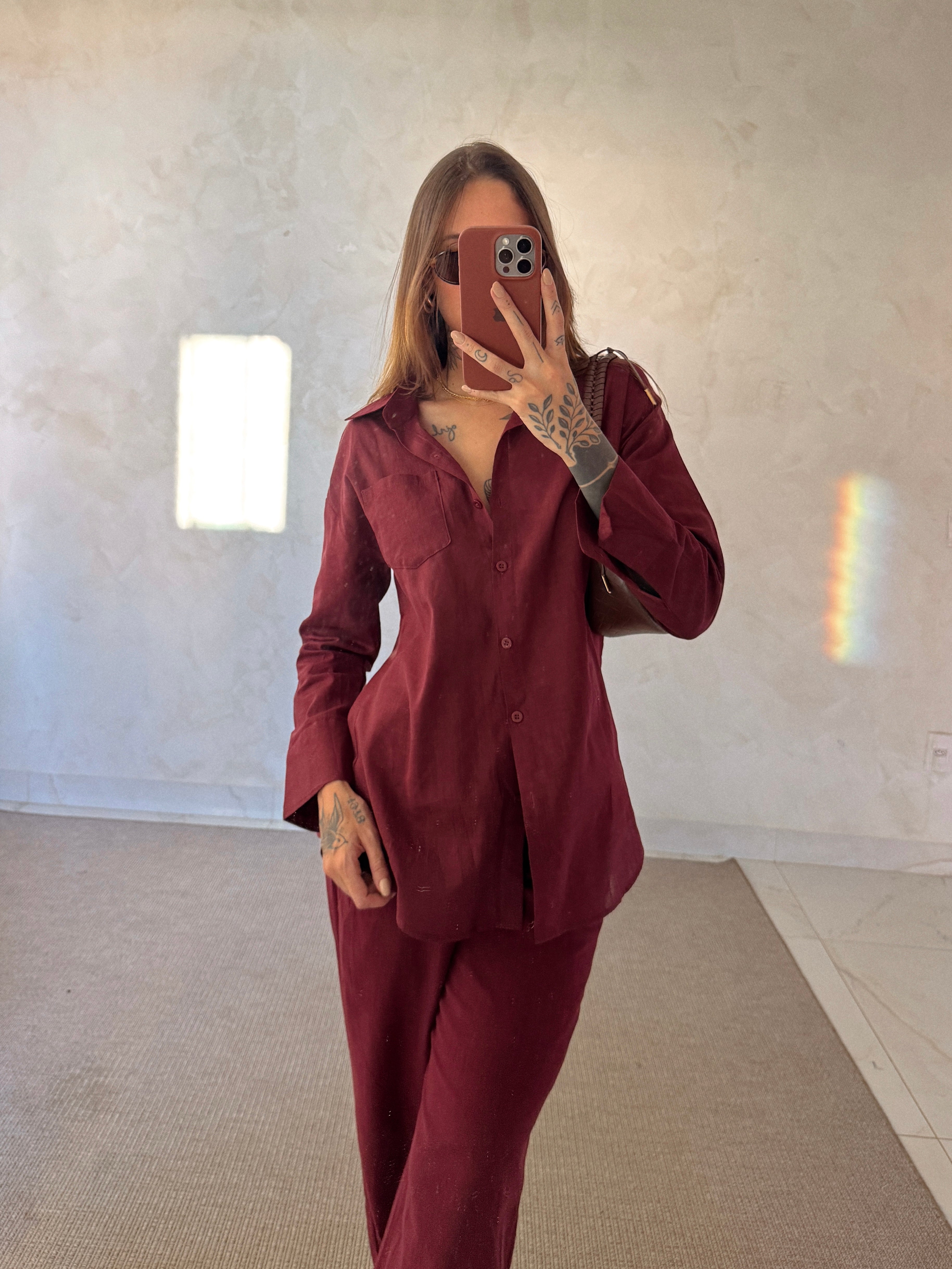 Conjunto Camisa + Calça em Algodão Brooklyn