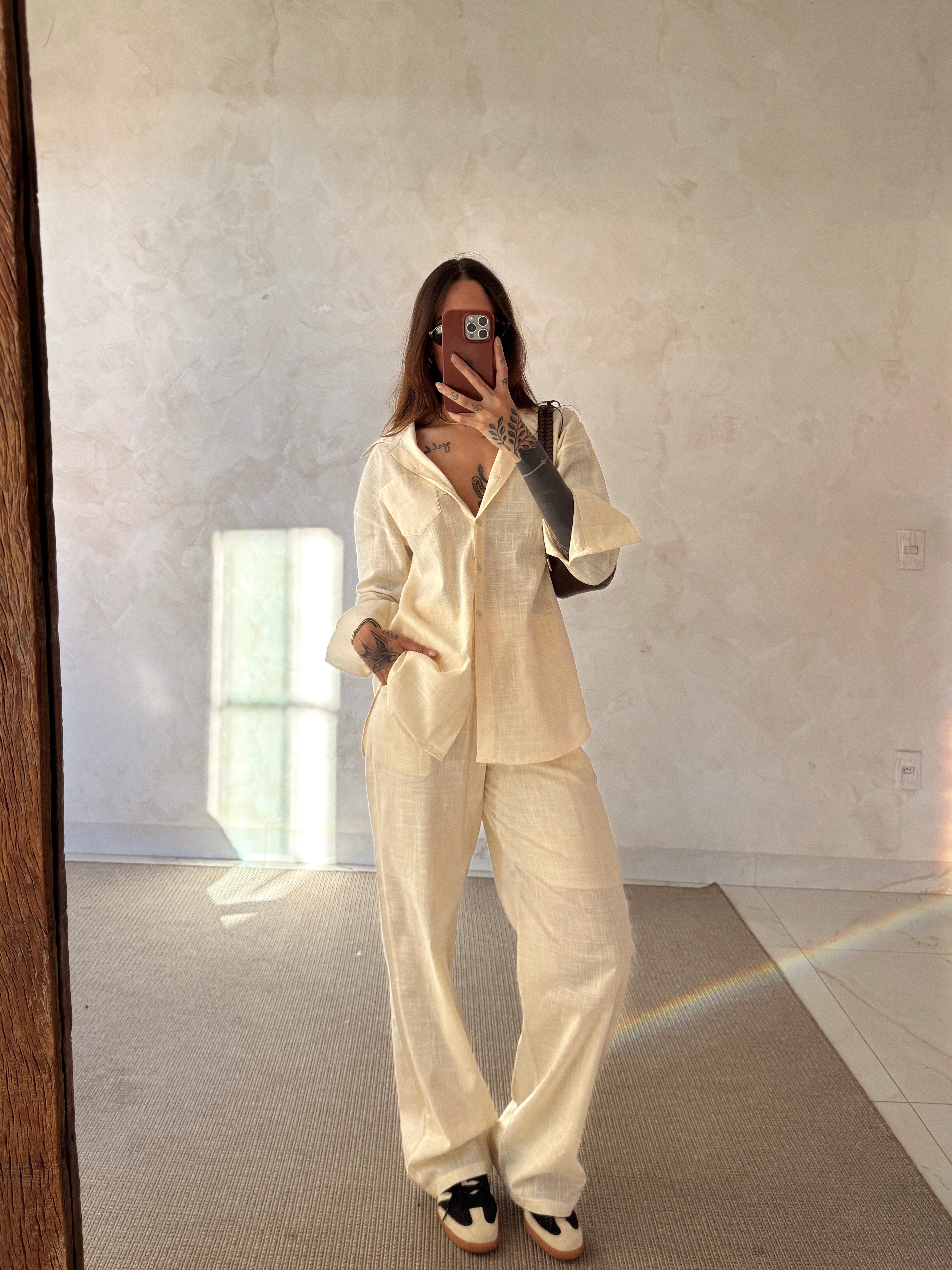 Conjunto Camisa + Calça em Algodão Brooklyn