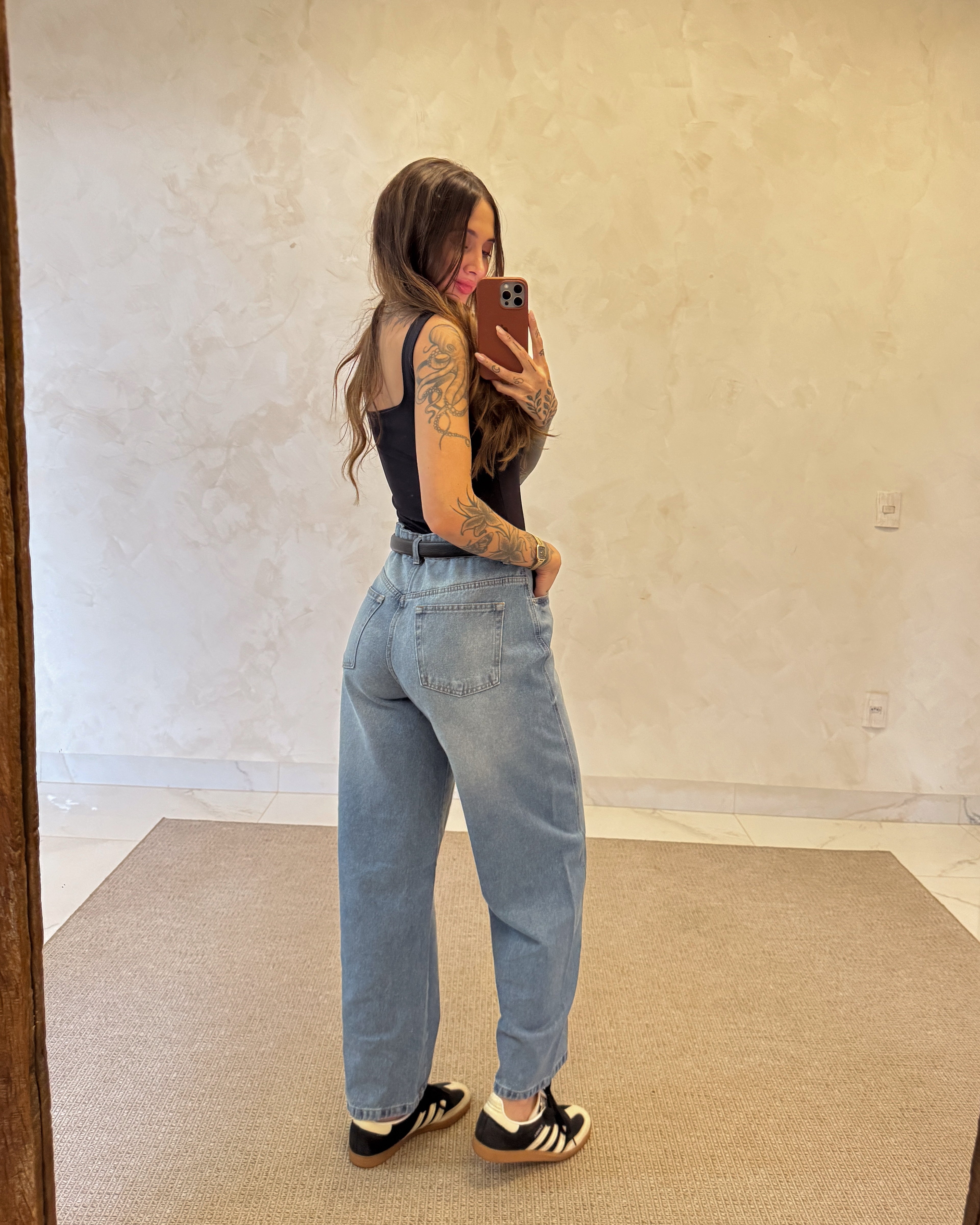 Calça Jeans Barrel