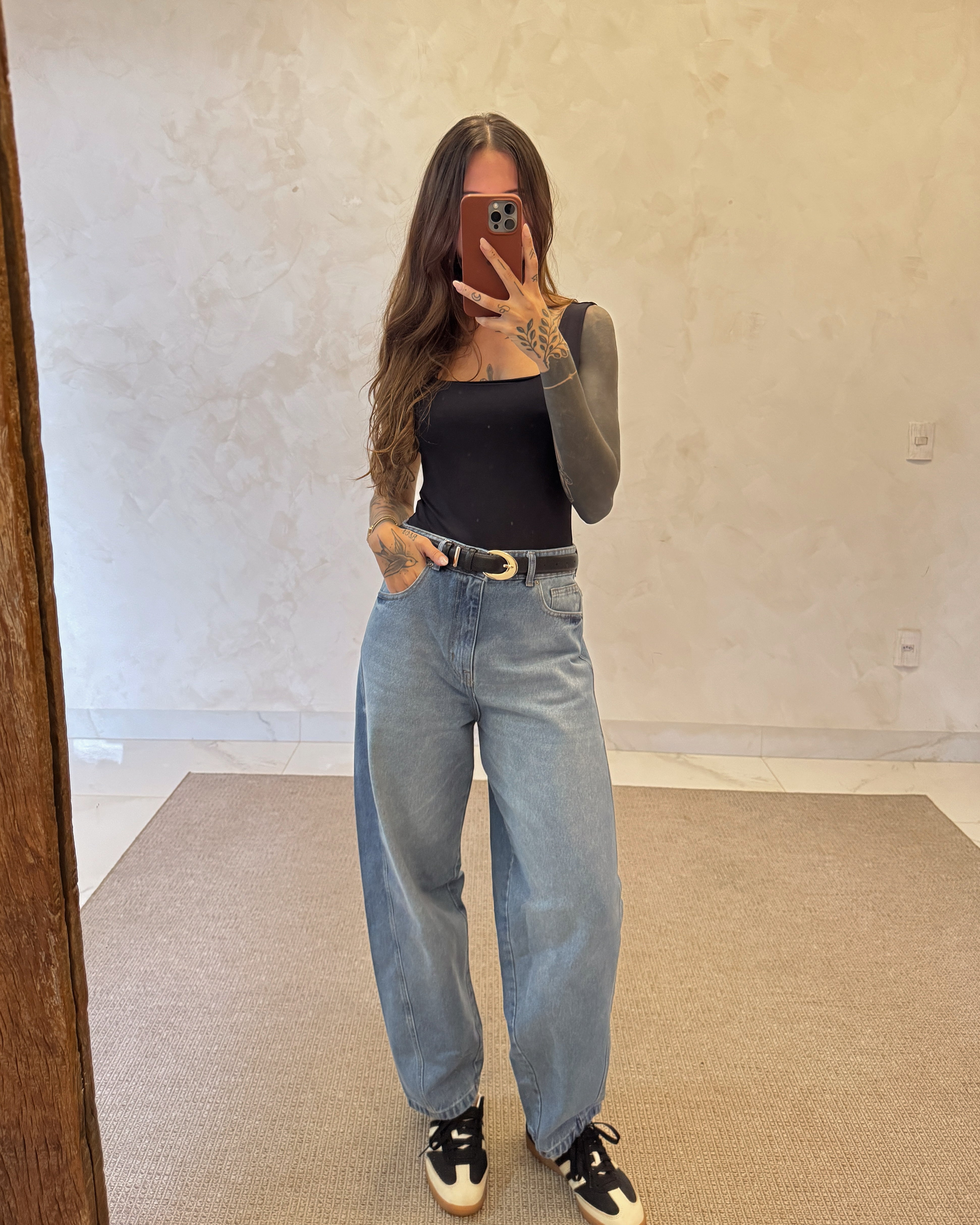 Calça Jeans Barrel