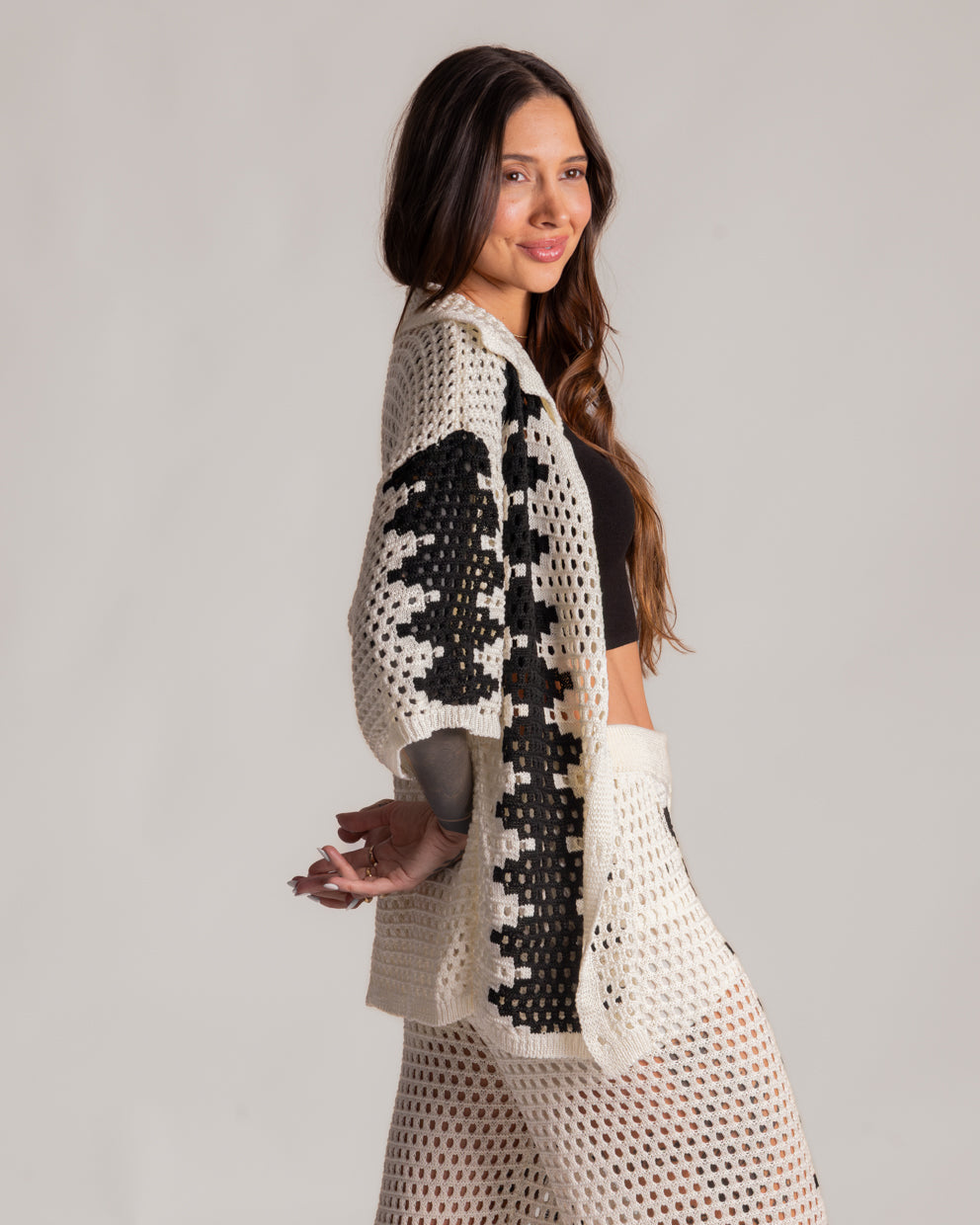 Conjunto Calça + Camisa em Tricot Noronha