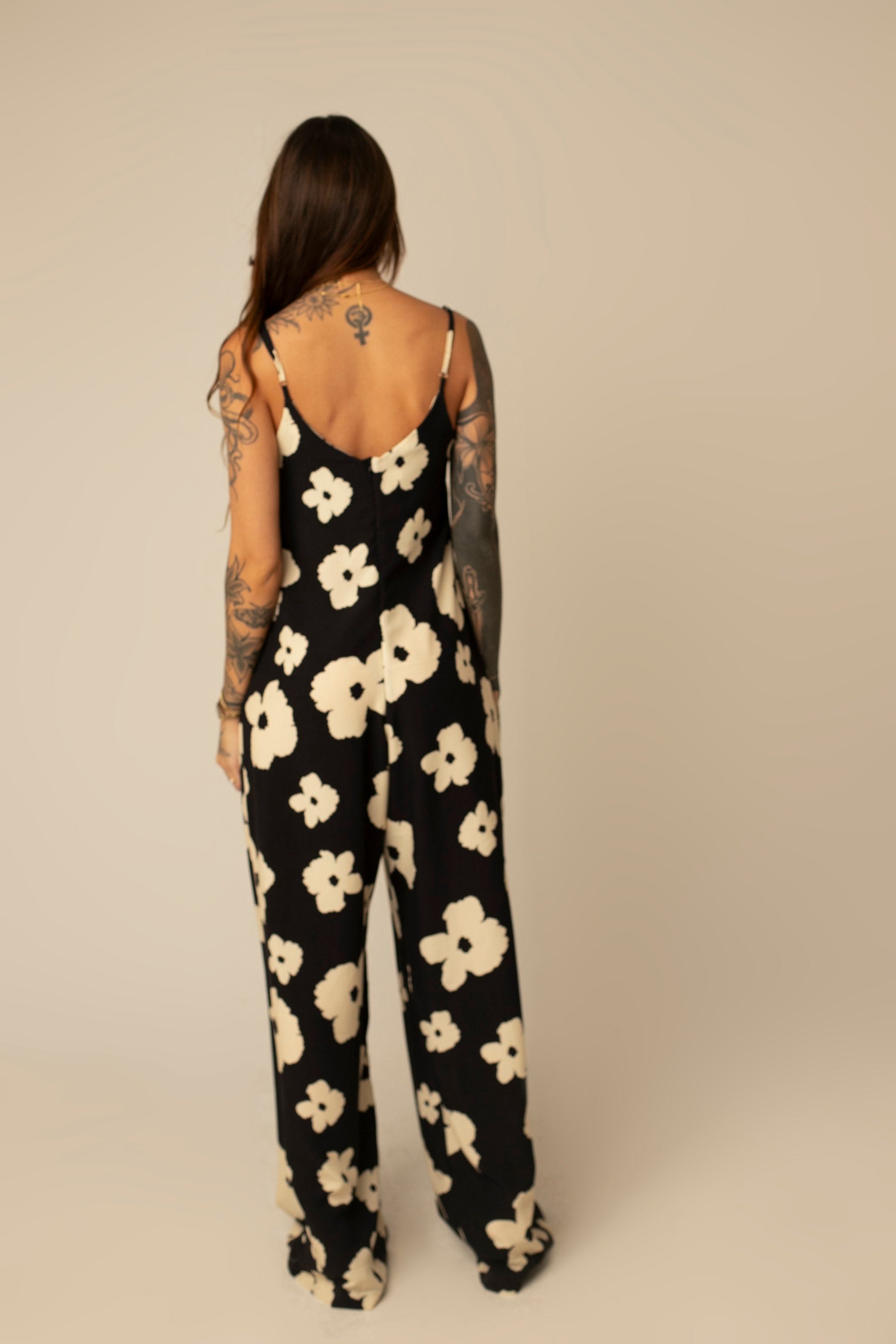 Macacão Basic Bali com Bolso - Maxi Floral