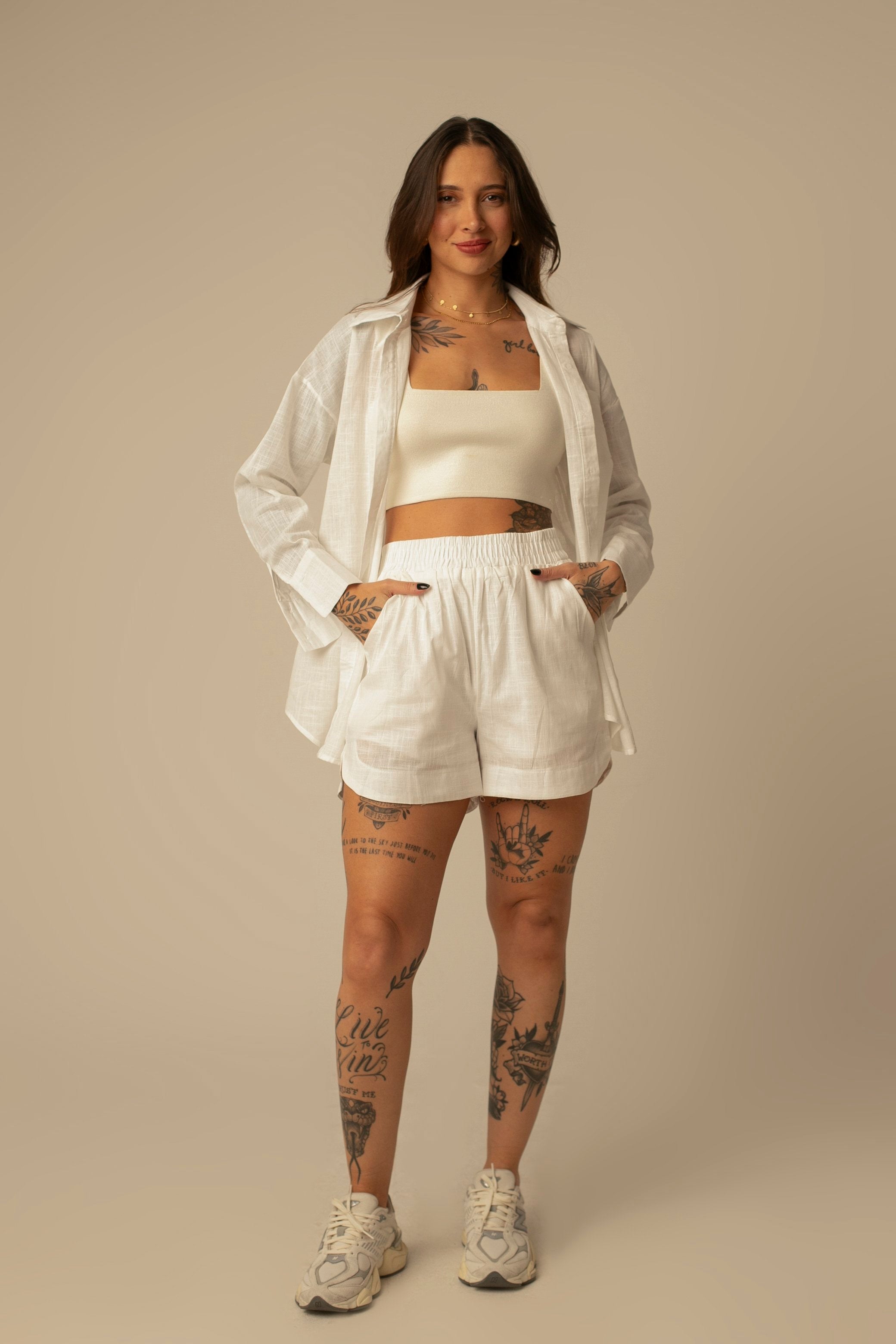 Conjunto Malta - Camisa + Short em Algodão