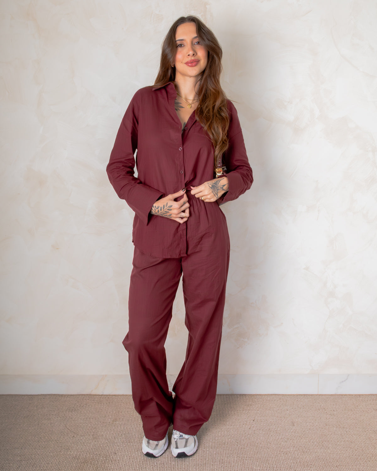 Conjunto Camisa + Calça em Algodão Brooklyn