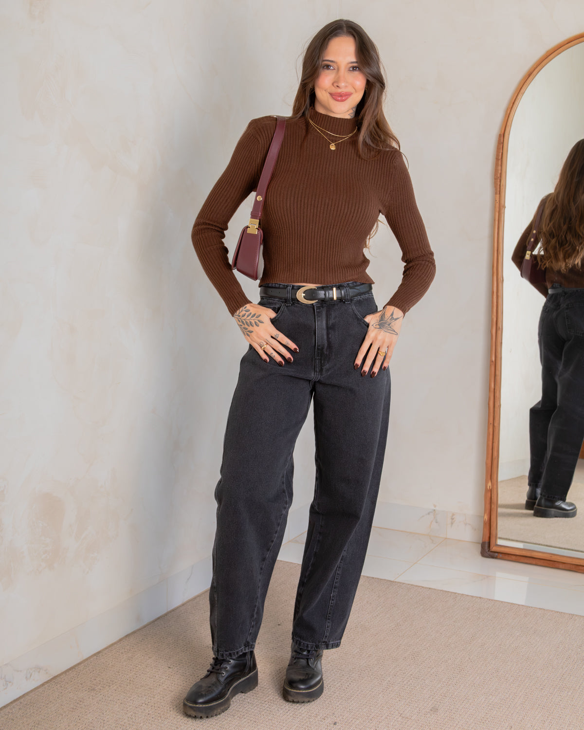 Calça Jeans Barrel