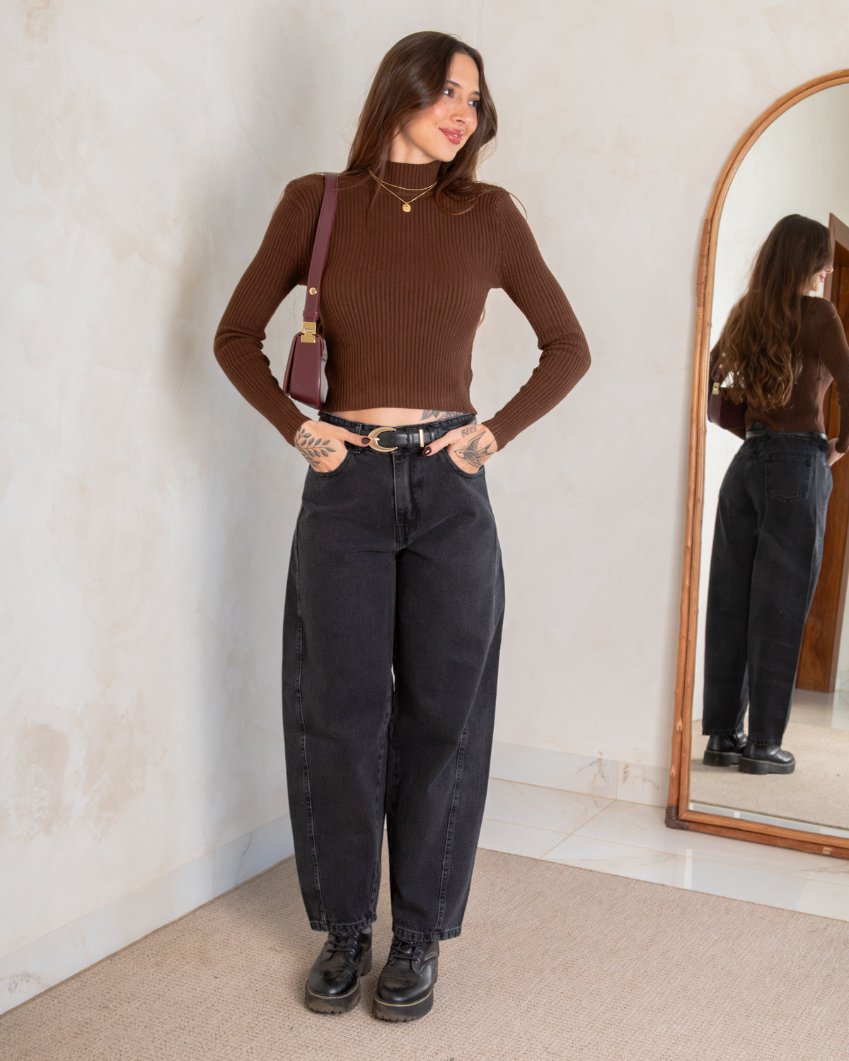 Calça Jeans Barrel