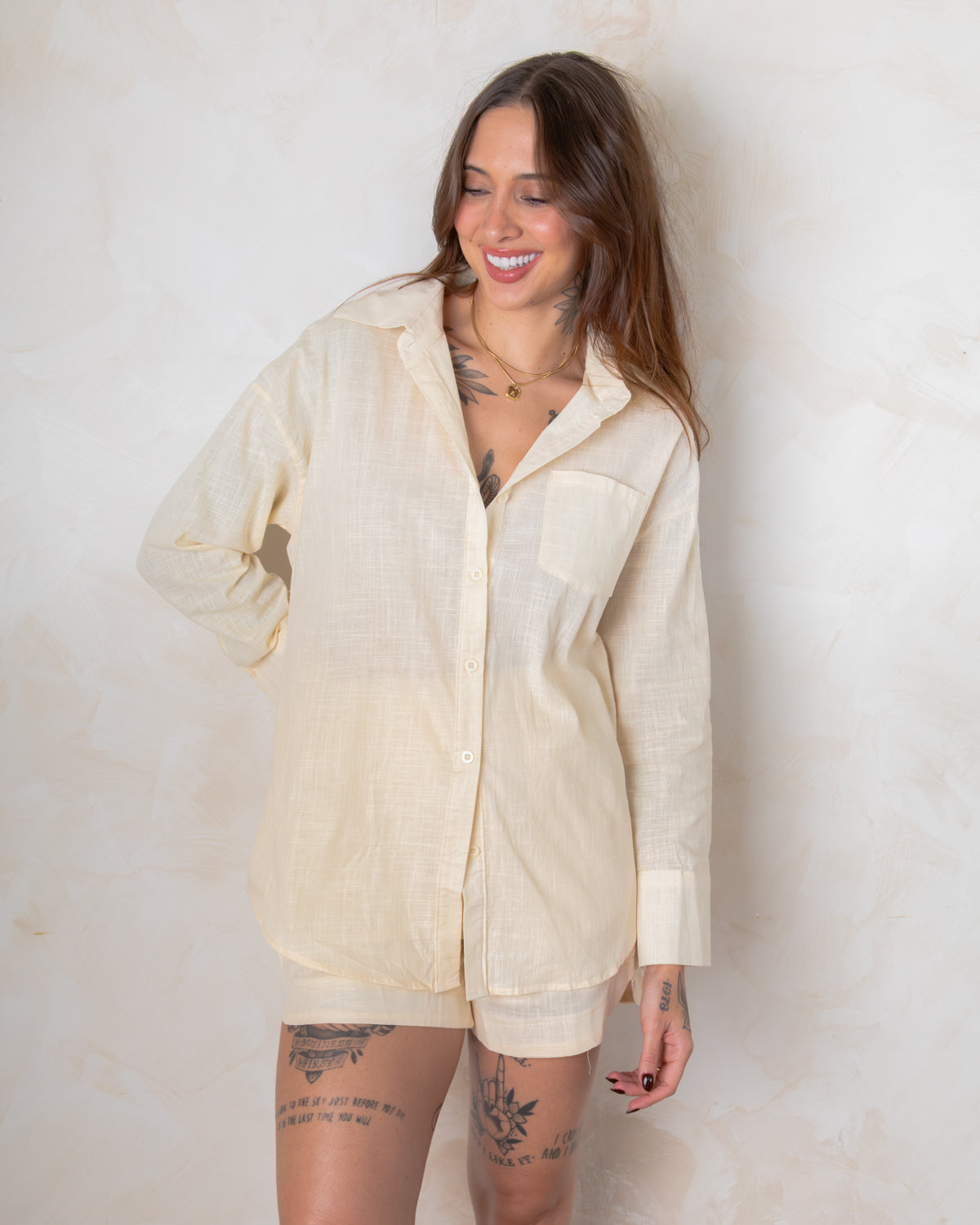 Conjunto Malta - Camisa + Short em Algodão