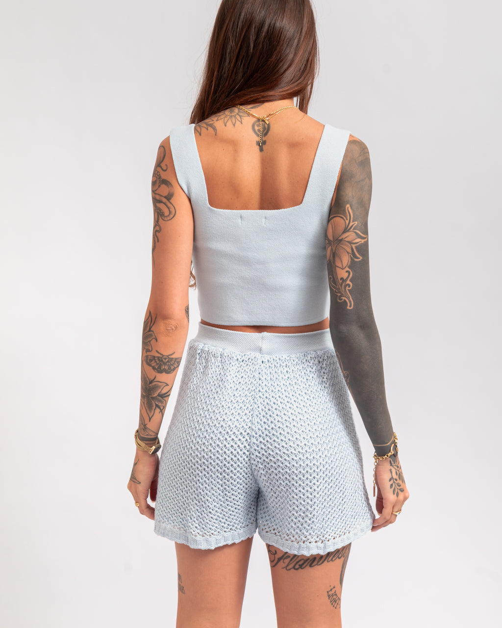 Top Reto Lisa em Tricot