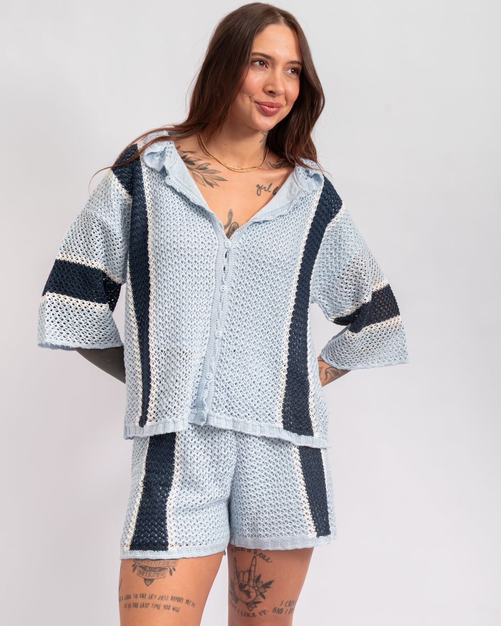 Conjunto Camisa + Short Tricot Candy Colors