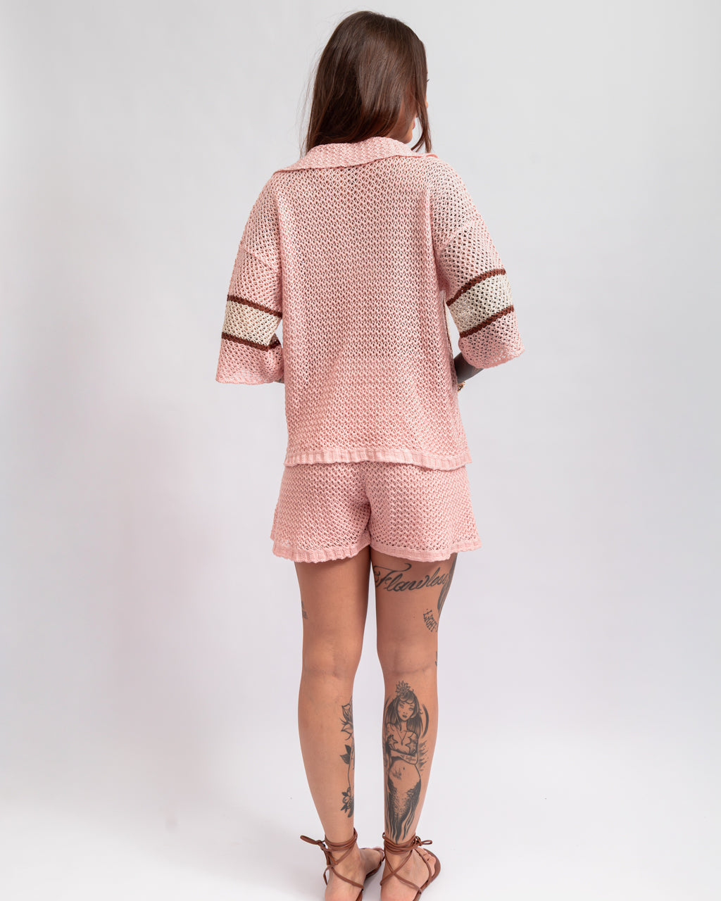 Conjunto Camisa + Short Tricot Candy Colors