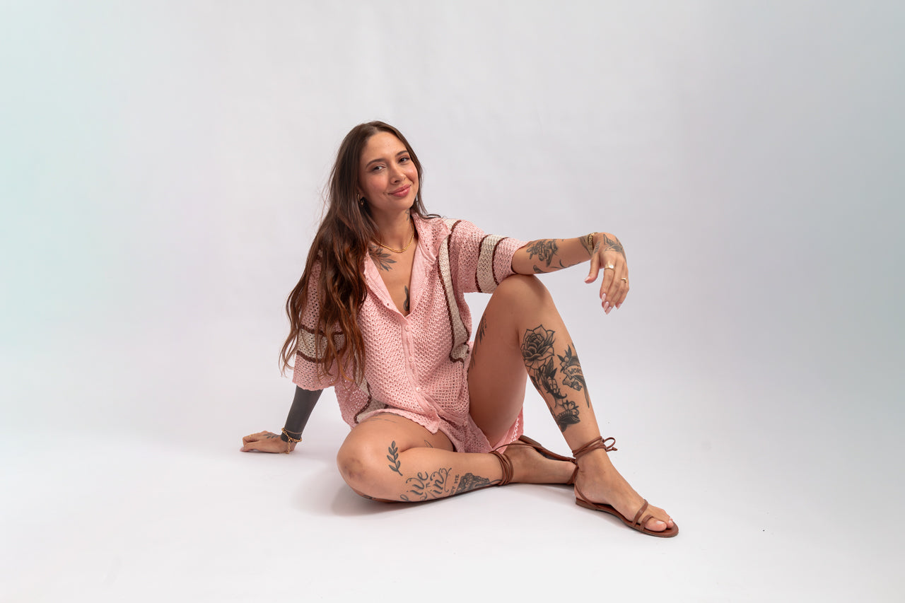 Conjunto Camisa + Short Tricot Candy Colors