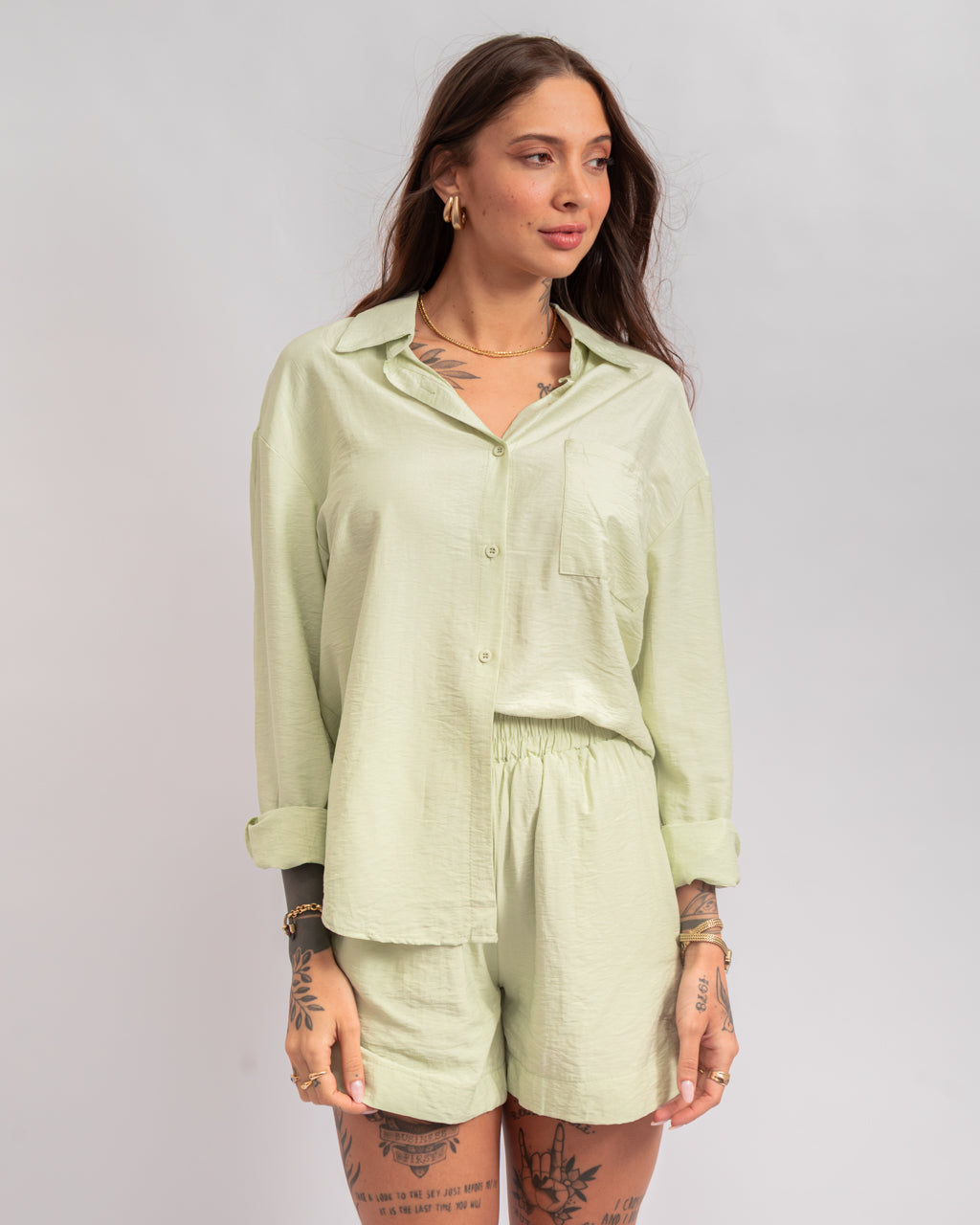Conjunto em Alfaiataria Belle - Camisa + Short