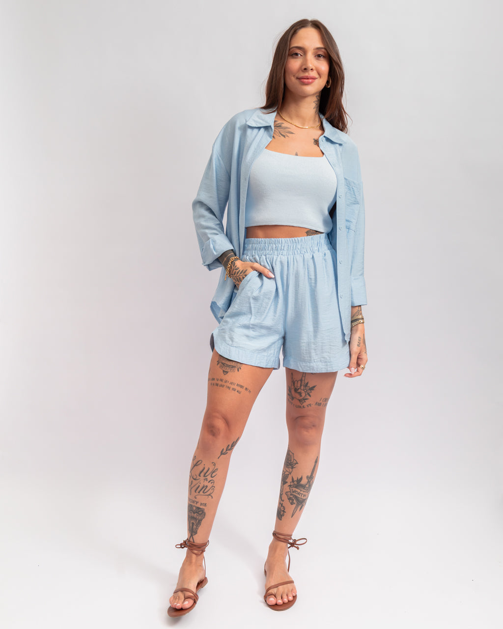 Conjunto em Alfaiataria Belle - Camisa + Short