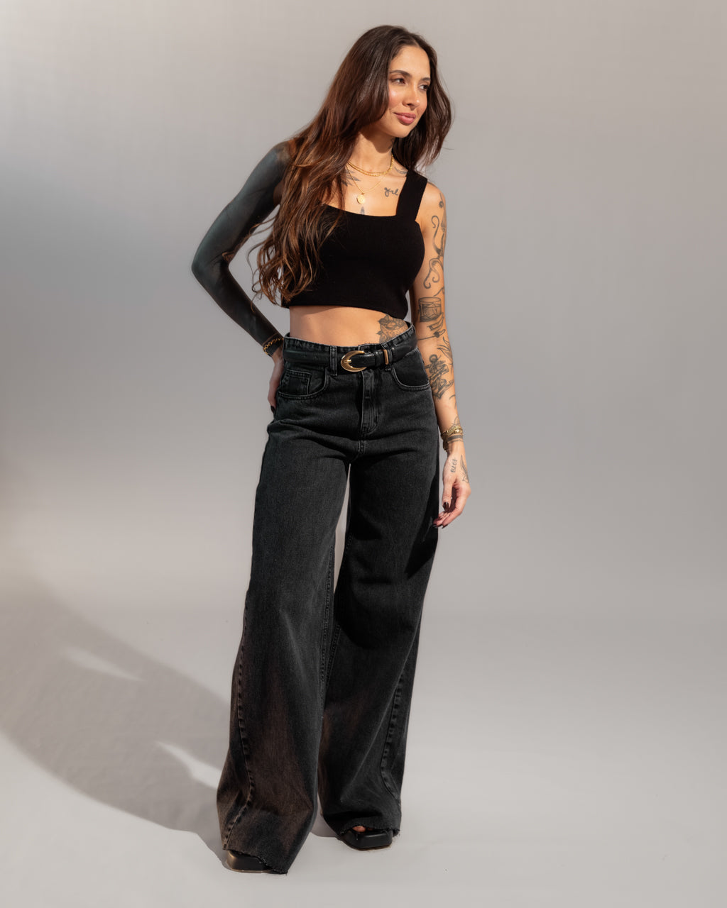 Top Reto Lisa em Tricot