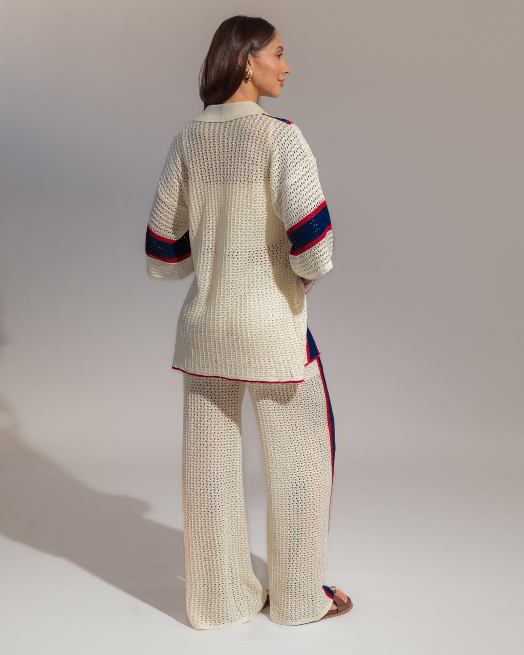 Conjunto em Tricot Navy - Calça + Camisa